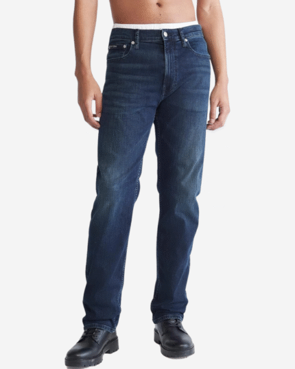 Calvin Klein Men's Standard Straight-Fit Stretch Jeans